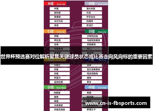 世界杯预选赛对位解析聚焦关键球员状态成比赛走向风向标的重要因素